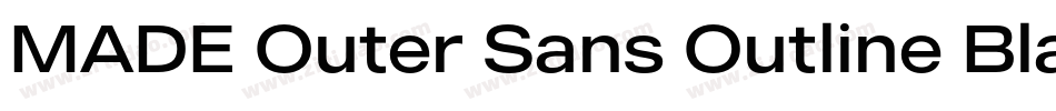 MADE Outer Sans Outline Black PERSONAL USE字体转换